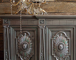 Satin Metallic | Platinum, Pewter, Black Pearl | Style Shabby