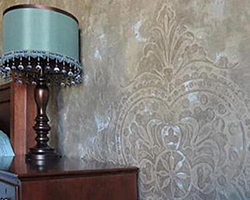 Metallic Plaster | Embedded Stencil