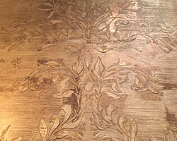 Metallic Plaster | Custom Stencil | by Tracy Wade 